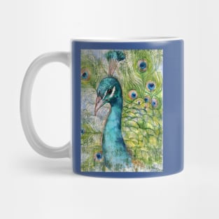 Peacock Watercolor Mug